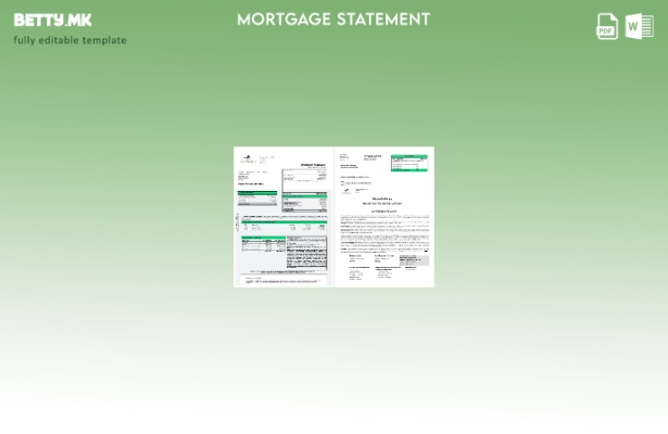 модерен стил Словенија Фактор банка изјава за хипотека во шаблон Word и PDF фо 1